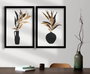 Wallity Cuadro decorativo enmarcado en MDF (2 piezas) 38 x 53 cm